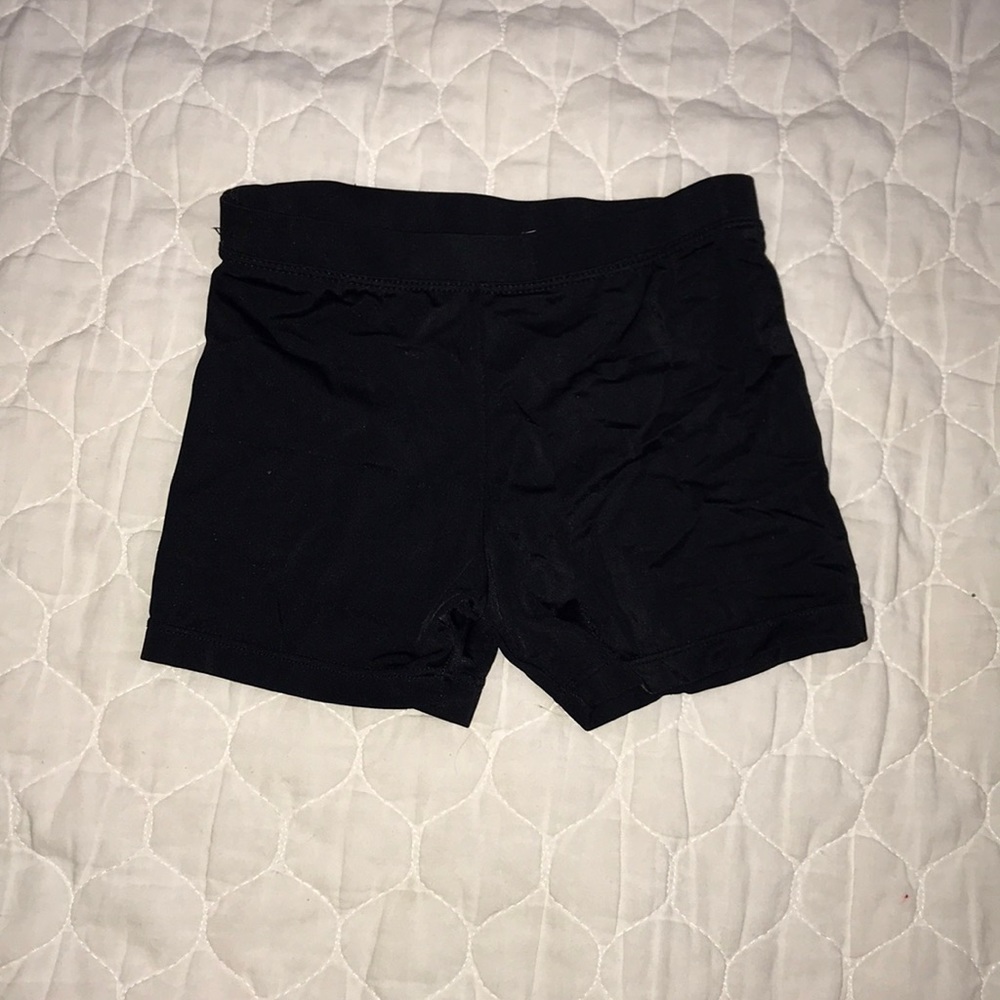 Black gymnastic shorts